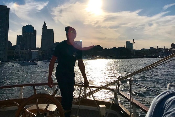 Sunset Sailing Cruise on a Tall Ship in Boston Harbor - Drinks, Snacks, and the Galley Bar Mood