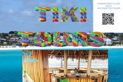Tailfins Tiki Boats Crab Island Sandbar(3hrs/ 5/5:30 are 2hrs)