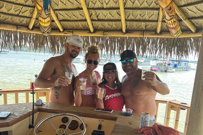 Tailfins Tiki Boats Crab Island Sandbar(3hrs/ 5/5:30 are 2hrs) - Cruise to Crab Island: dolphin chances and captain-led fun