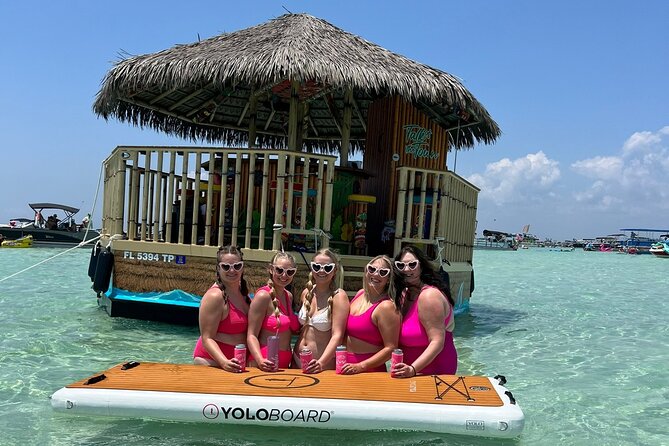 Tailfins Tiki Boats Crab Island Sandbar(3hrs/ 5/5:30 are 2hrs) - Timing, departures, and how to avoid losing sandbar time