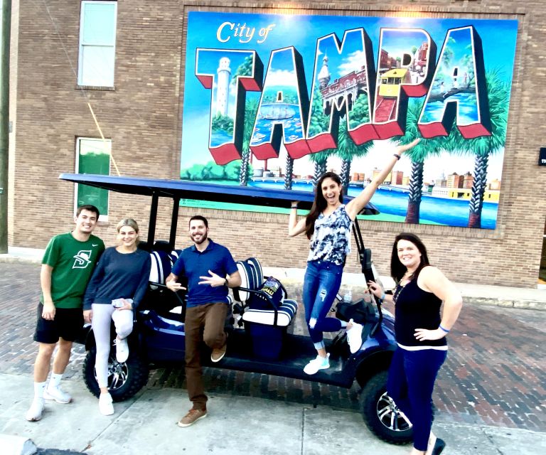 Tampa: Guided City Tour in Deluxe Street Golf Cart - Riverwalk and Downtown Arts: Tampa Riverwalk to Straz Center