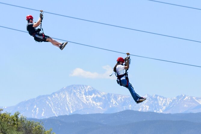 The EDGE: Zip Line Tour - The views over 320 acres, and when Rocky Mountain scenery shows up