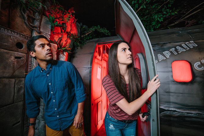 The Escape Game Nashville Berry Hill - How the game runs: locked door setup, exit button, and the puzzle flow