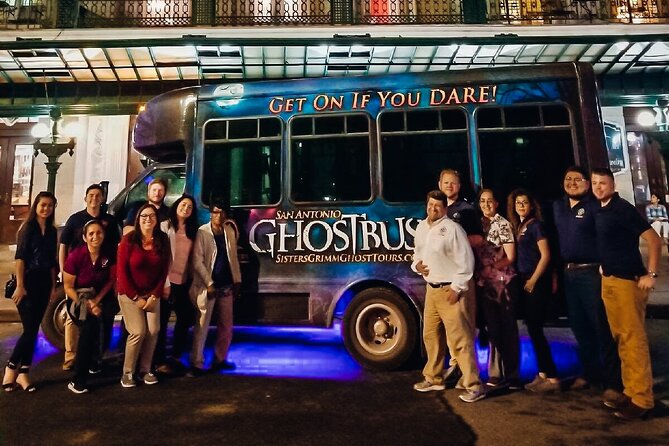 The Haunted Ghost Bus Tour in San Antonio - Passing the Red Light District and the jail-turned Holiday Inn Express