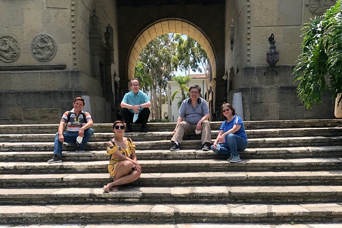 The ORIGINAL Downtown Santa Barbara Walking Food & Drink Tour - La Arcada Courtyard, turtles, and the downtown shortcuts