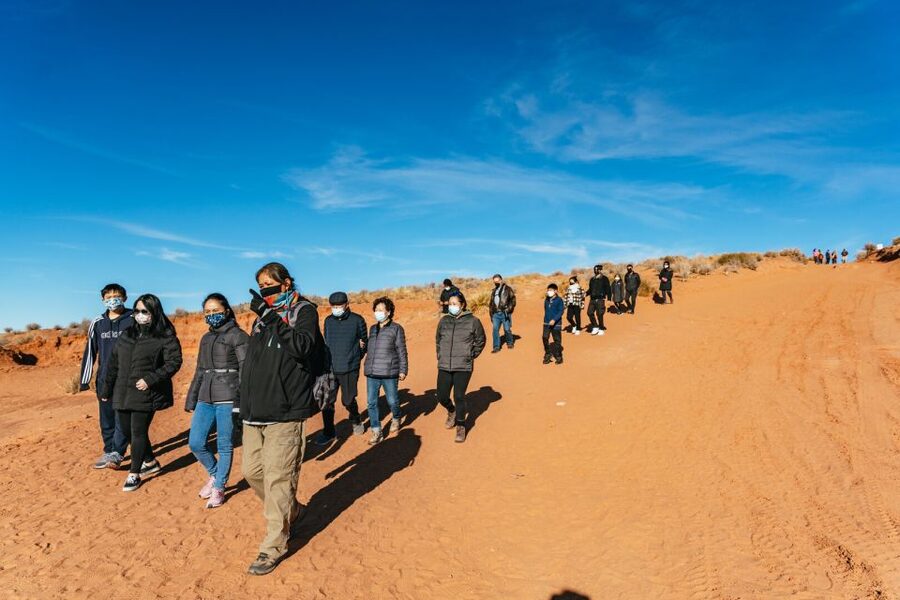 Vegas: Antelope Canyon & Horseshoe Bend Tour at Golden Hour - Antelope Canyon at golden hour: Lower Canyon light and Navajo guidance