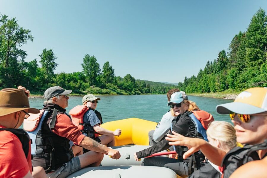 West Glacier: Glacier National Park Scenic Raft Trip - When water is low, you might feel it in the raft