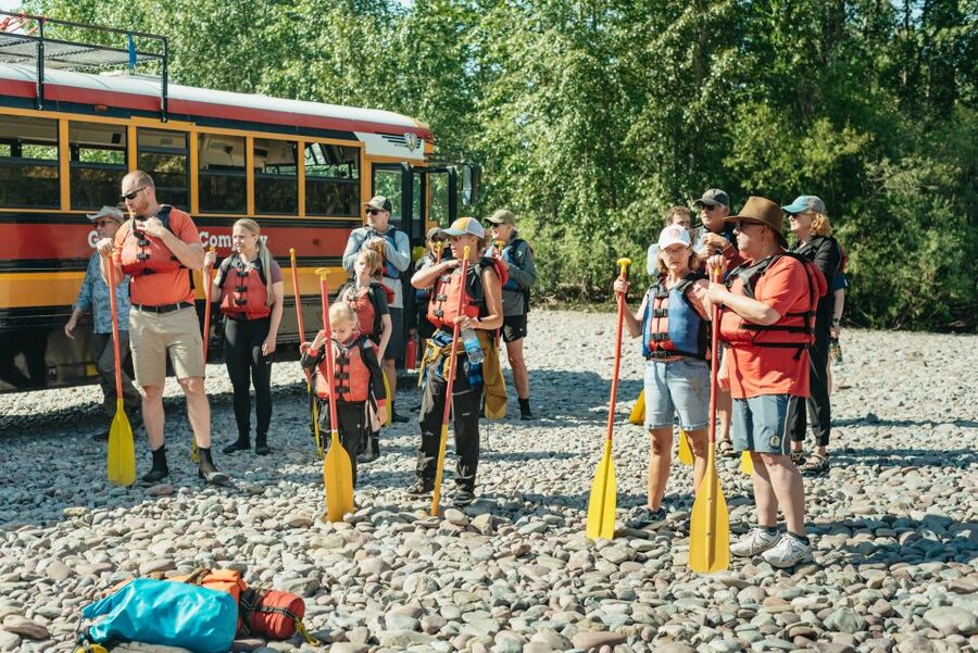 West Glacier: Glacier National Park Scenic Raft Trip - Who does the paddling, and what you get to control