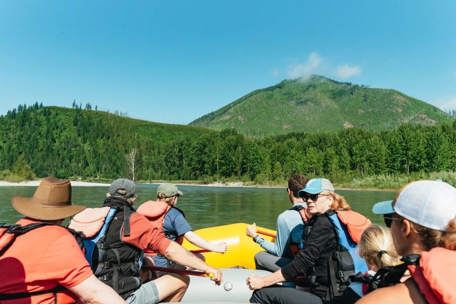 West Glacier: Glacier National Park Scenic Raft Trip - The short bus ride and that steep canyon entrance