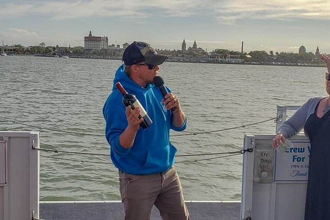 Wine Tasting Cruise in St. Augustine - Waterfront highlights: fort, Great Cross, and bridge craft from the water
